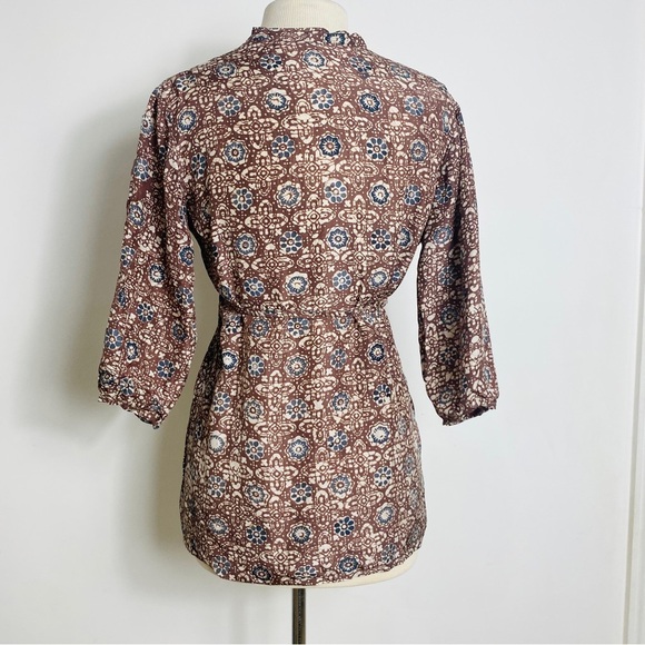 Matta NYC 3/4 sleeve tie waist blouse - Picture 11 of 12